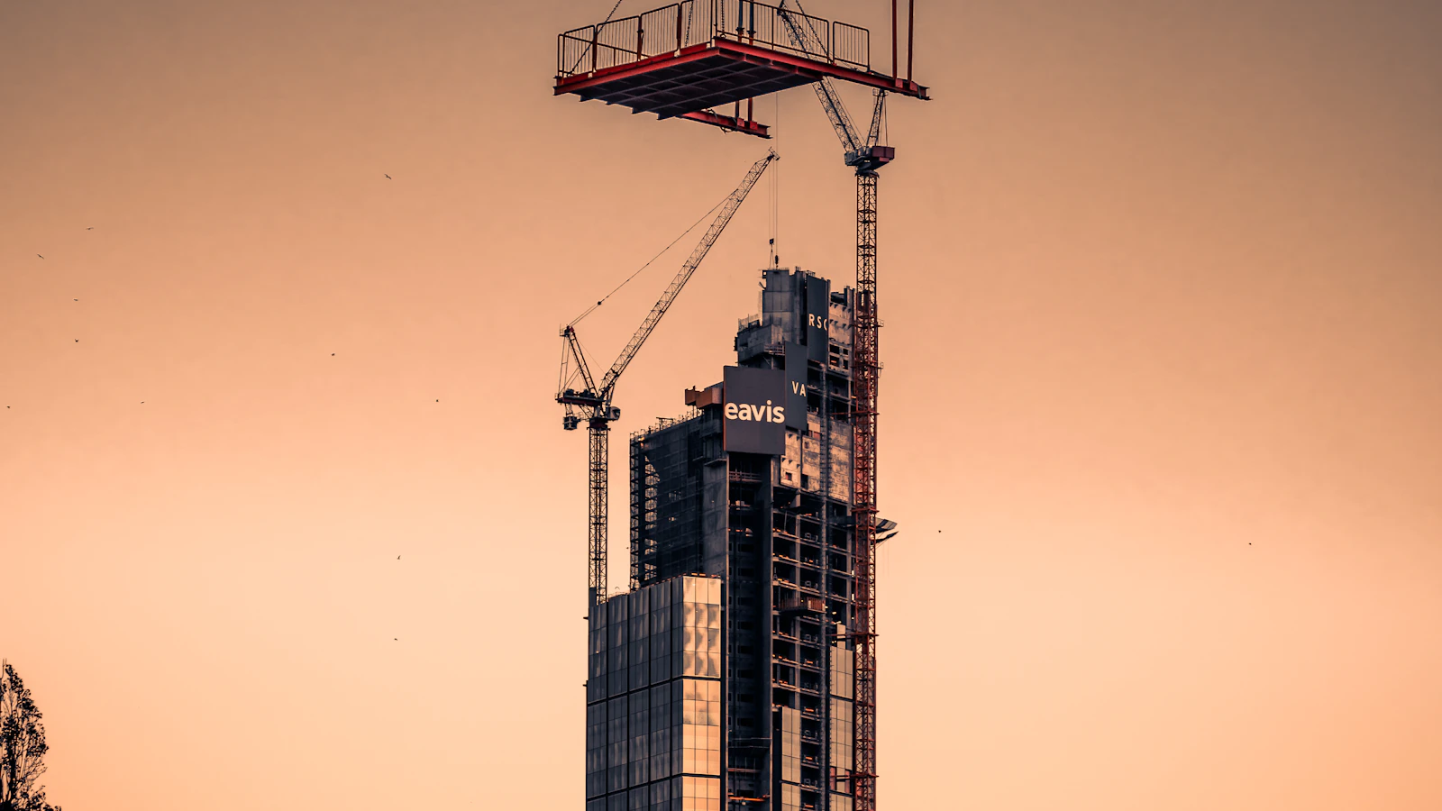 grayscale photo of high rise building