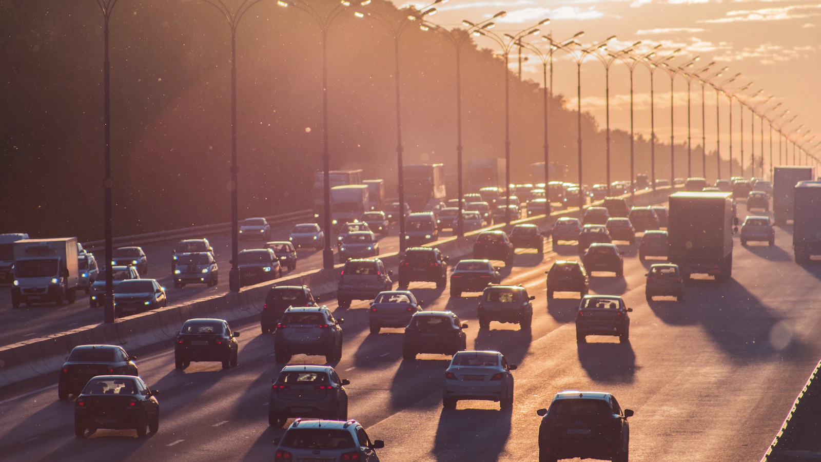 cars passing through north and south