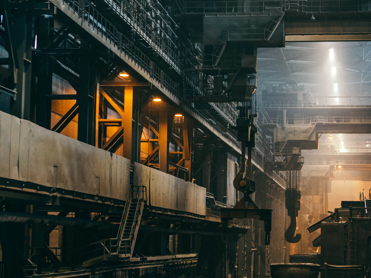 interior of large industrial factory